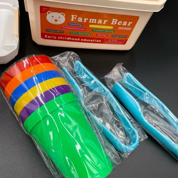 Farmar Bears For Kids Counting Bears With Sorting Cups - Picture 5 of 5